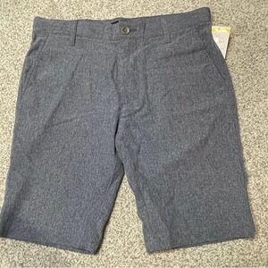 Nordstrom Boys Heathered Gray Flat-Front Shorts